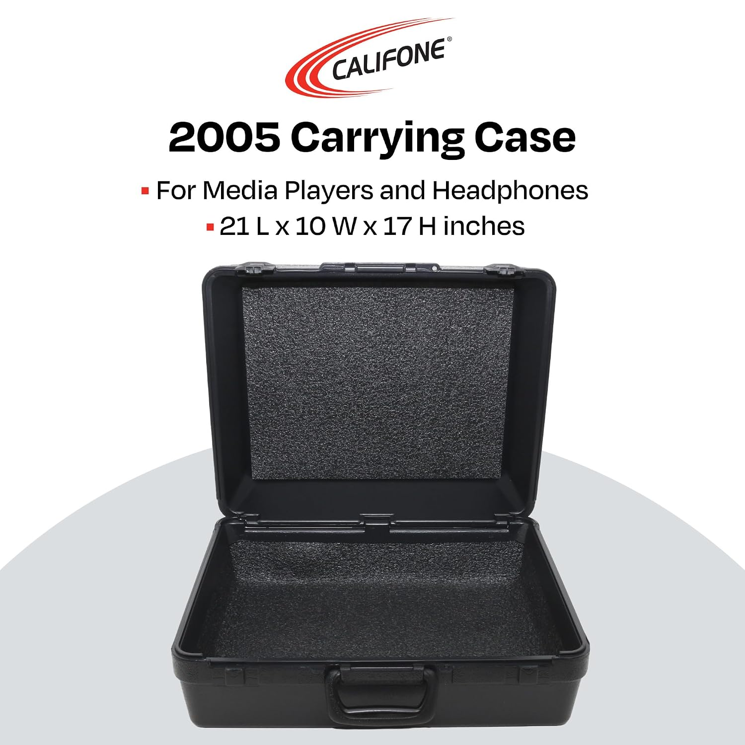 Carrying CASE for Audio Equipment - CALIFONE 2005 - Black