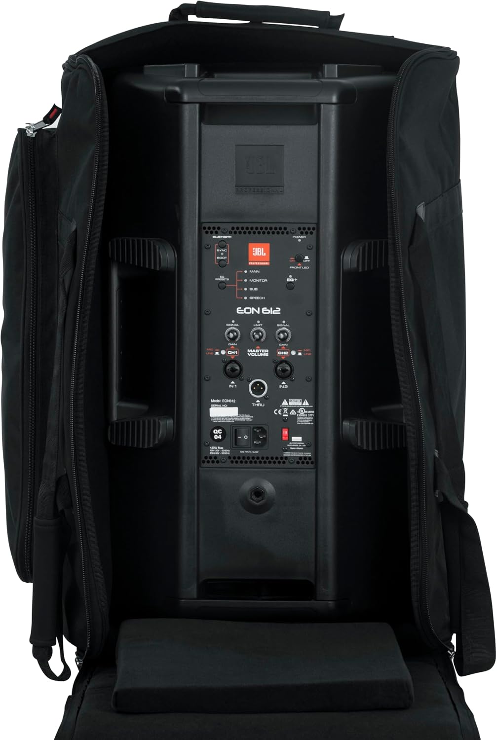 Gator Cases Rolling Speaker Bag for Large Format 12' Loudspeakers with Retractable Pull Handle (GPA-712LG)
