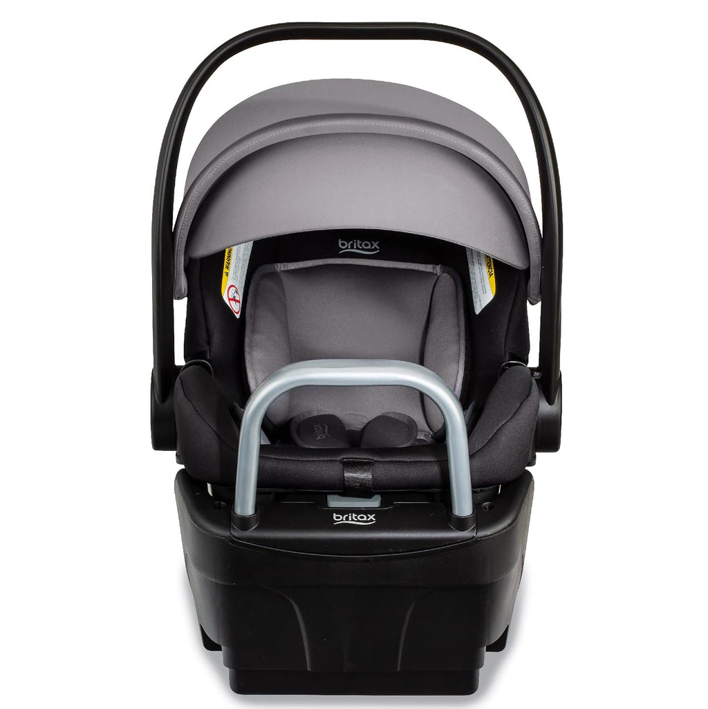 Britax Willow S Infant Car Seat with Alpine Base, ClickTight Technology, Rear Facing Car Seat with RightSize System, Graphite Onyx