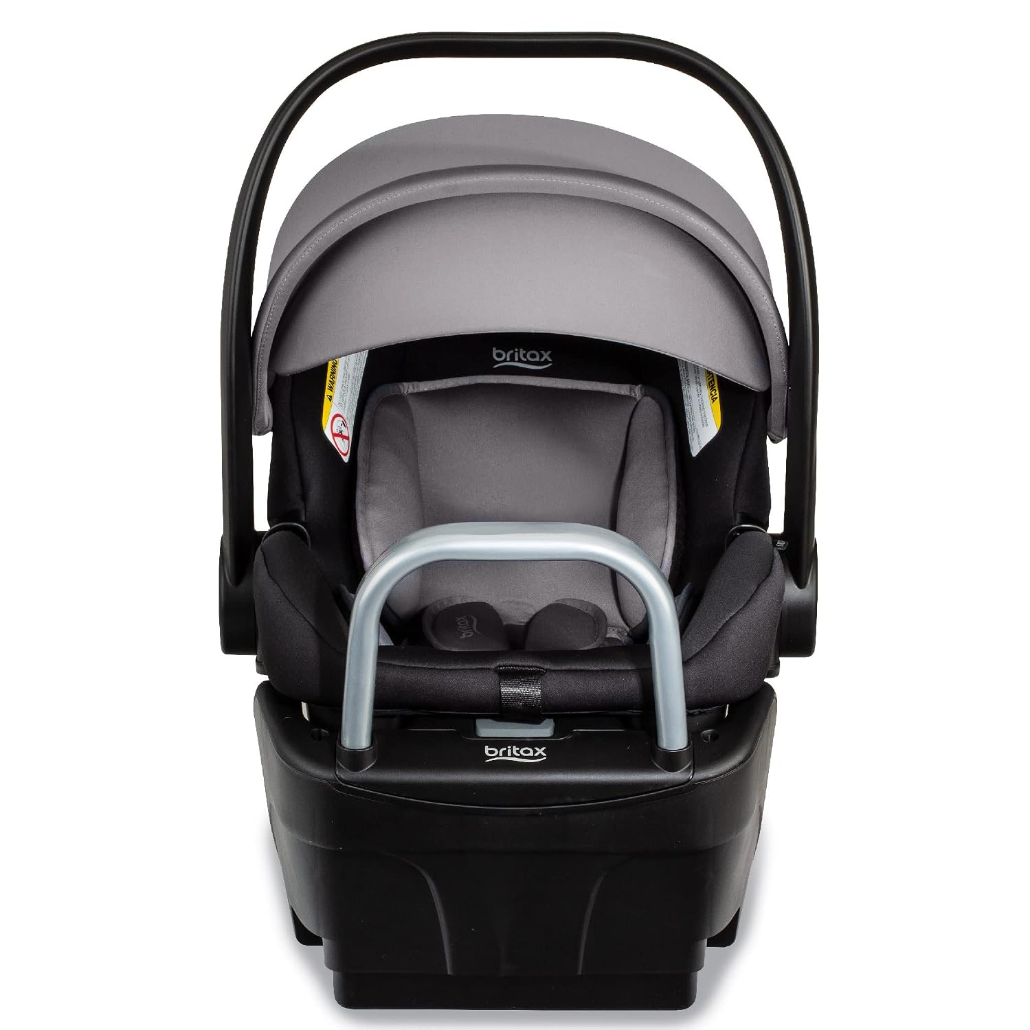 Britax Willow S Infant Car Seat with Alpine Base, ClickTight Technology, Rear Facing Car Seat with RightSize System, Graphite Onyx