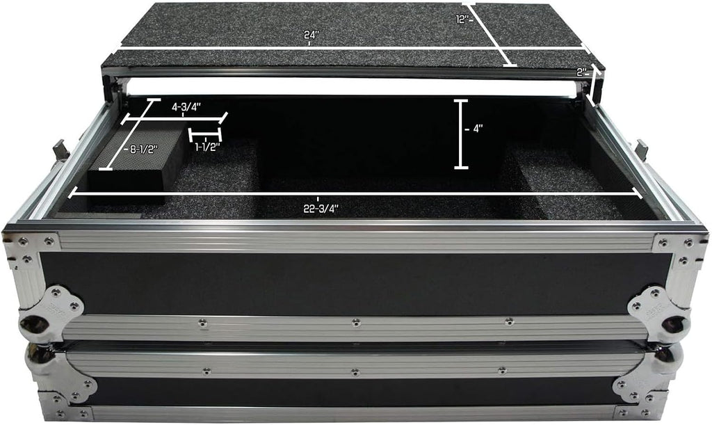 Harmony Audio HCDDJSBLT Flight Glide Laptop Stand Road DJ Case Compatible with Pioneer DDJ-SB