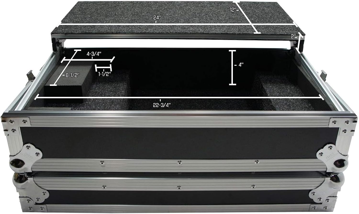 Harmony Audio HCDDJSBLT Flight Glide Laptop Stand Road DJ Case Compatible with Pioneer DDJ-SB