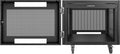 Sound Town 8U Universal Steel Rack, w/Mesh Doors, Locking Casters, Vented Side Panels for Audio Video, Server and Network Equipment (STRK-M8UWD)