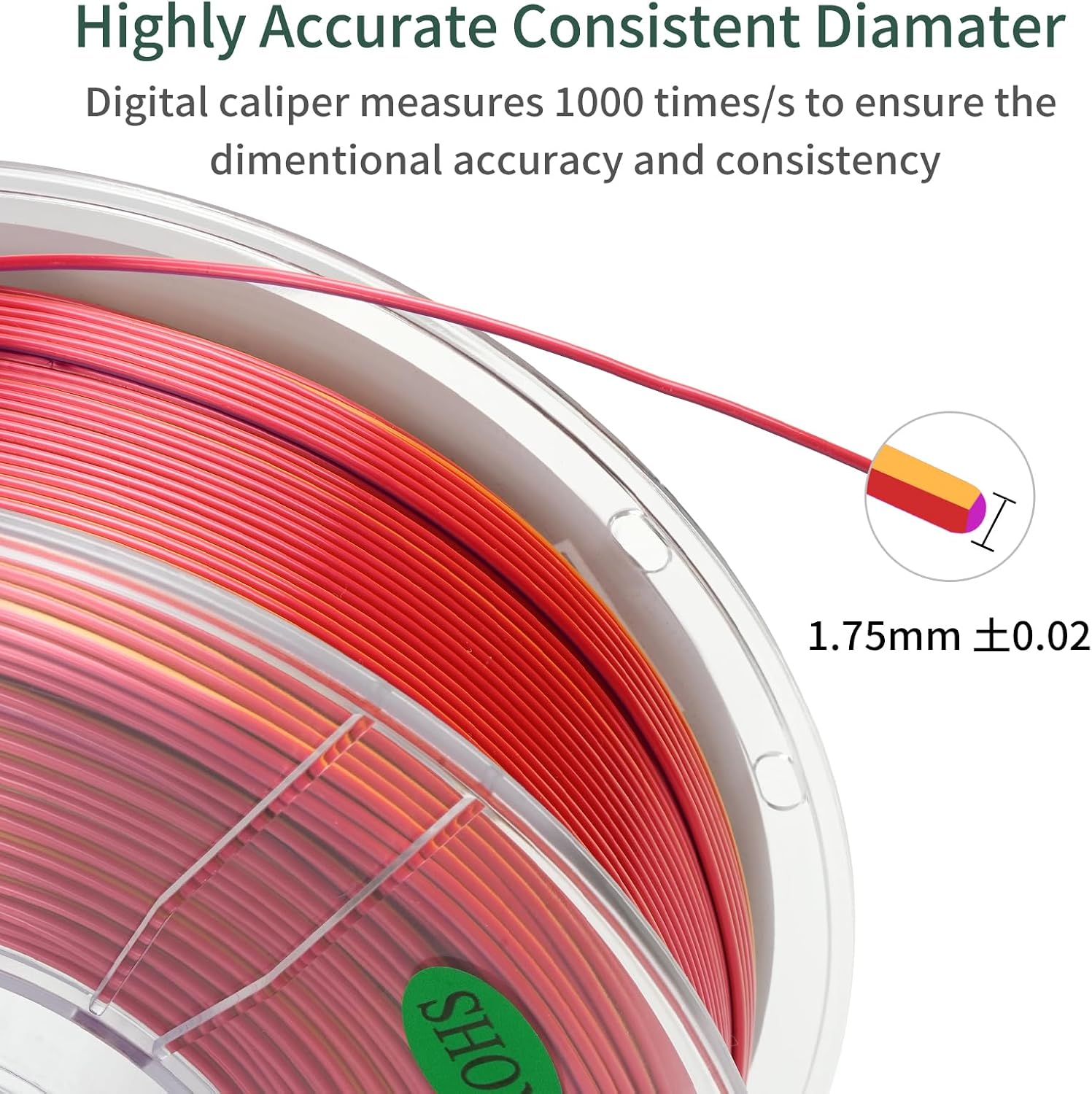 PLA 3D Printer Filament Bundle, Silk PLA Filament Dimensional Accuracy +/- 0.02 mm, 16 x 1 kg Spool(48lbs), 1.75 mm,Multiple tri-Colors.