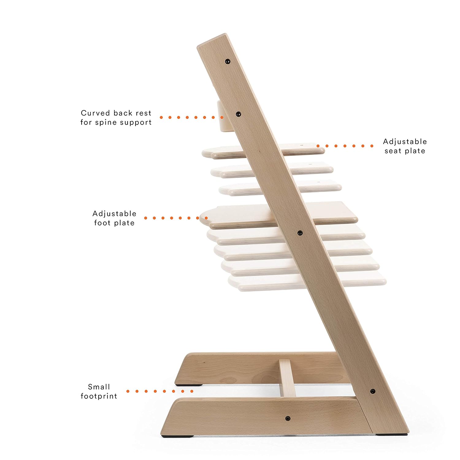 Tripp Trapp by Stokke Adjustable Wooden Natural Baby High Chair (Chair Only)