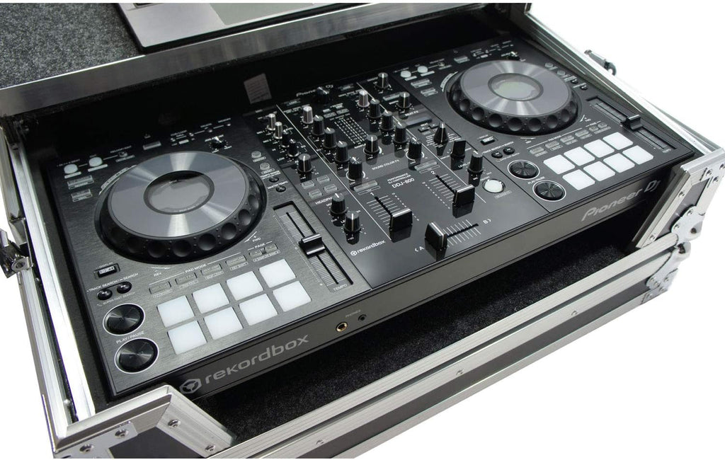 Harmony Audio HCDDJ800WLT1U Flight Glide Laptop Stand DJ 1U Rack Case Compatible with Pioneer DDJ-800