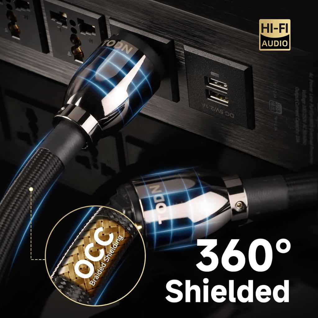TODN High End Power Cable and Power Conditioner for Audio Equipment, Home Theater