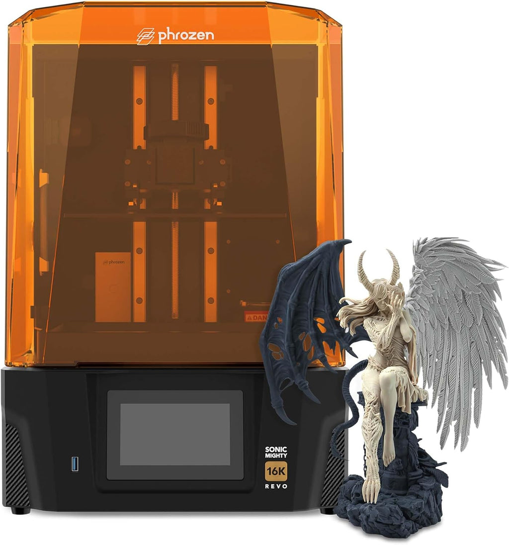 Phrozen Sonic Mighty Revo 16K LCD Resin 3D Printer, 10.1' Mono LCD, Ultra-High Resolution 14×19µm, Build Volume 211.68×118.37×235mm, One-Touch Calibration, Smart Failure Detection, App Control