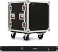 Gator G-TOUR 12U Rack Case with Casters & Power Conditioner - Durable 9mm Plywood, Recessed Hardware - Portable & Secure for Audio Gear