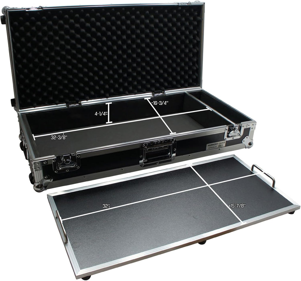 Harmony Audio Cases HCPEDAL32 Custom Hard ATA Flight 32' Guitar Pedal Compatible with Case