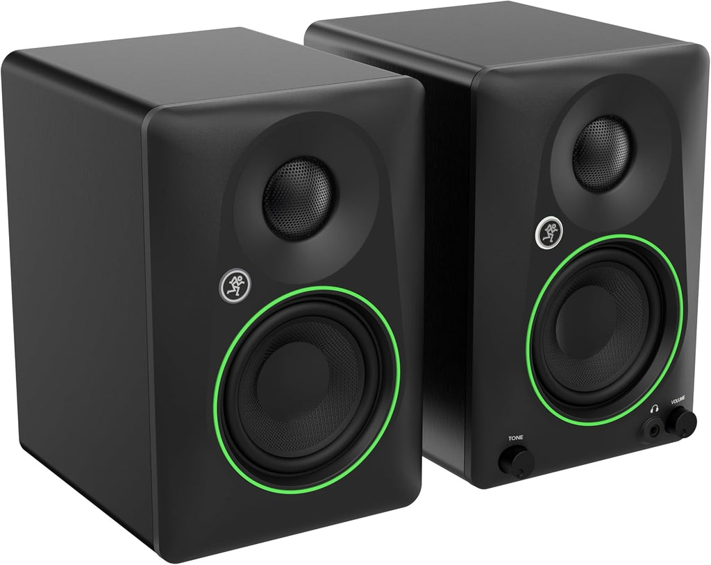 PreSonus Studio 24c Recording Studio Bundle with Mackie CR4-X Monitors, Condenser Microphone, Isolation Shield, Headphones, XLR Cables & Complete Music Production Software Suite