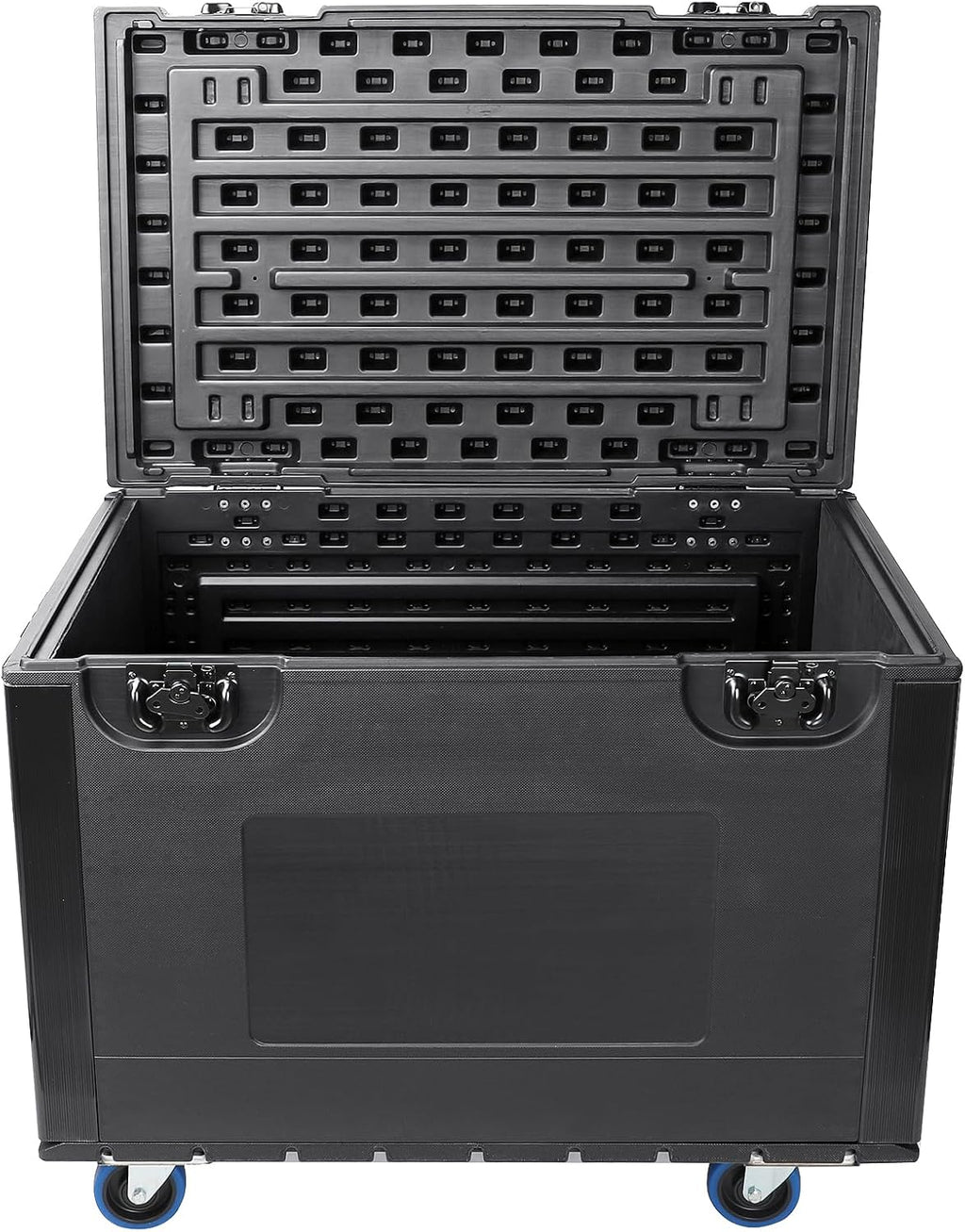 Diandian 35' x 22' x 24' Heavy Duty Rolling Road Case with Wheels, ATA Stackable Flight Case for DJ & Pro Audio Equipment, Touring Ready Storage Trunk