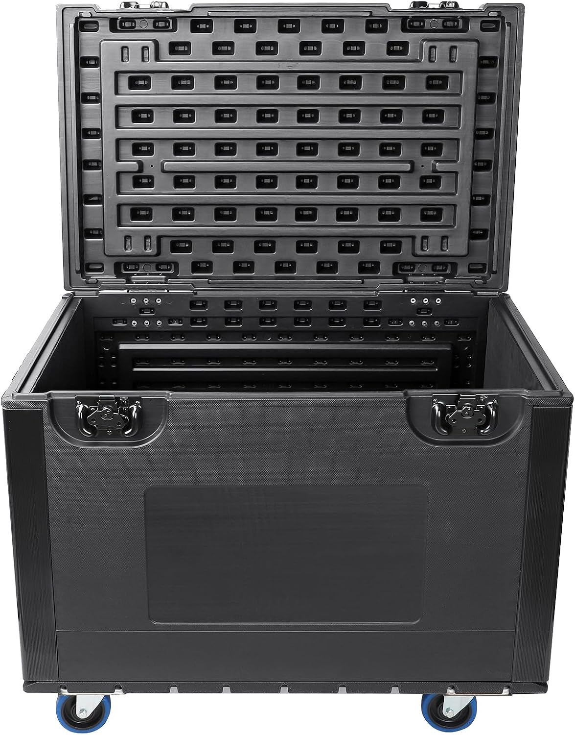 Diandian 35' x 22' x 24' Heavy Duty Rolling Road Case with Wheels, ATA Stackable Flight Case for DJ & Pro Audio Equipment, Touring Ready Storage Trunk