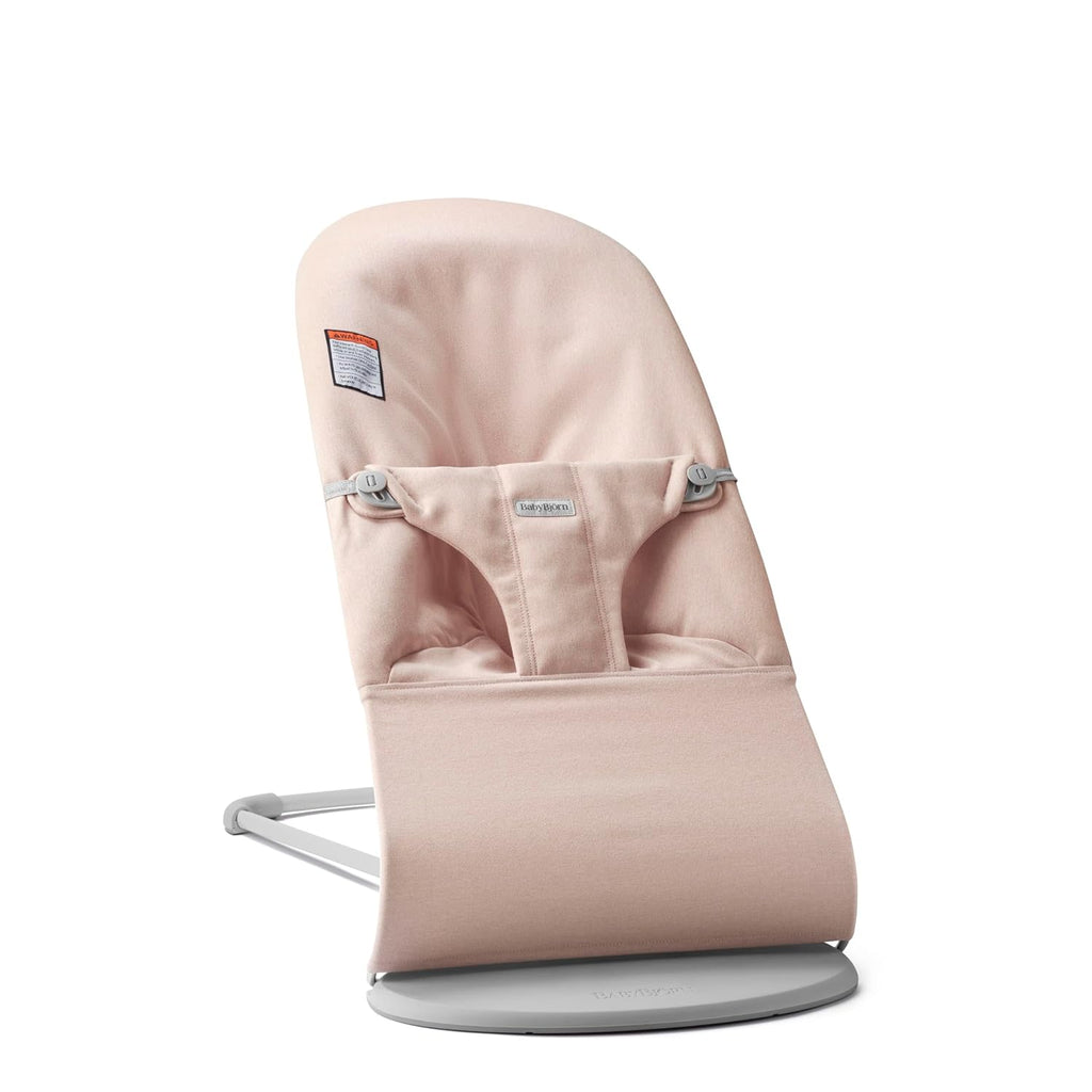 BabyBjörn Bouncer Bliss, Light Pink, Woven Mélange | 2-in-1 Adjustable Baby Bouncer Seat and Toddler Chair, Newborn to Toddler (8-29 lbs), 4 Positions, Lightweight & Portable