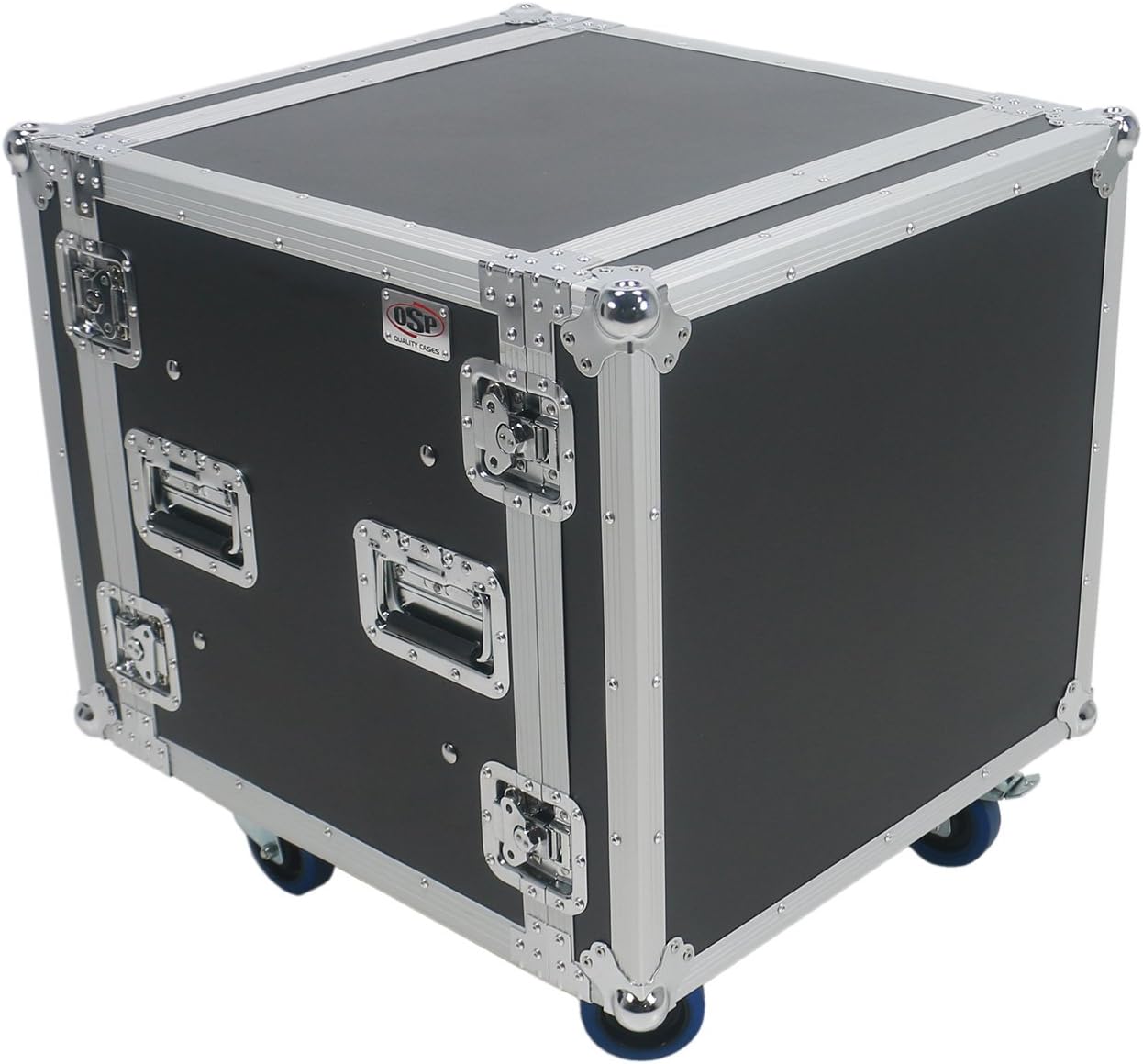10 Space (10U) ATA Rack Amp Road Shock Mount Case (20' Deep) w/ Casters