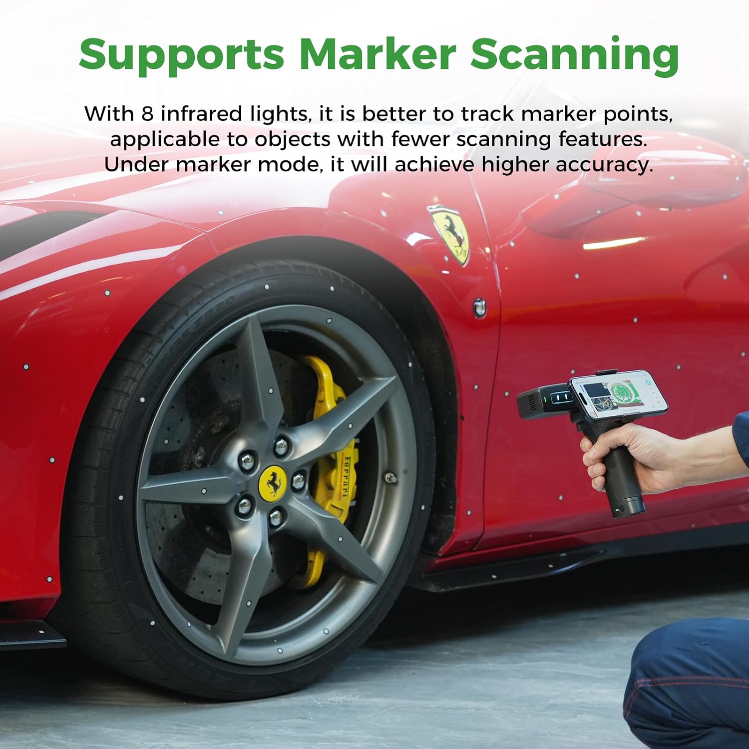 Creality 3D Scanner Otter Lite, Handheld Wireless Scanner with 0.05mm Accuracy, Anti-Shake Tracking, Up to 30FPS Scanning Speed