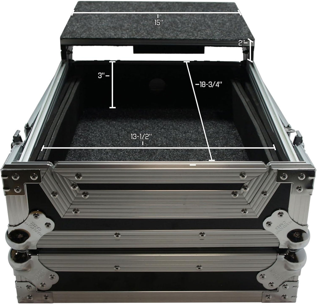 Harmony Audio HCDJM900NXS2LT Flight Glide Laptop Stand DJ Case Compatible with Pioneer CDJ-900