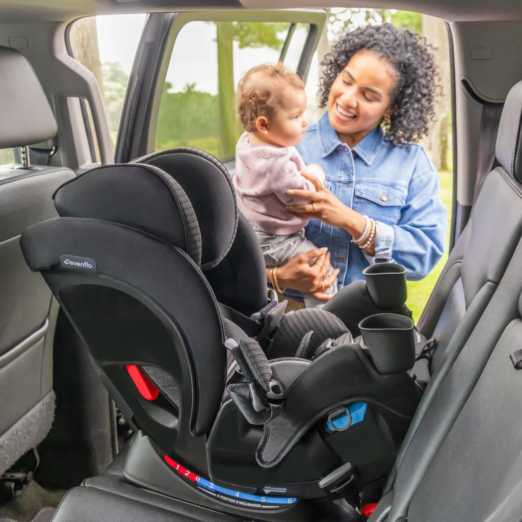 Evenflo All4Stages Slim 4-in-1 Convertible Car Seat (Tybee Black)