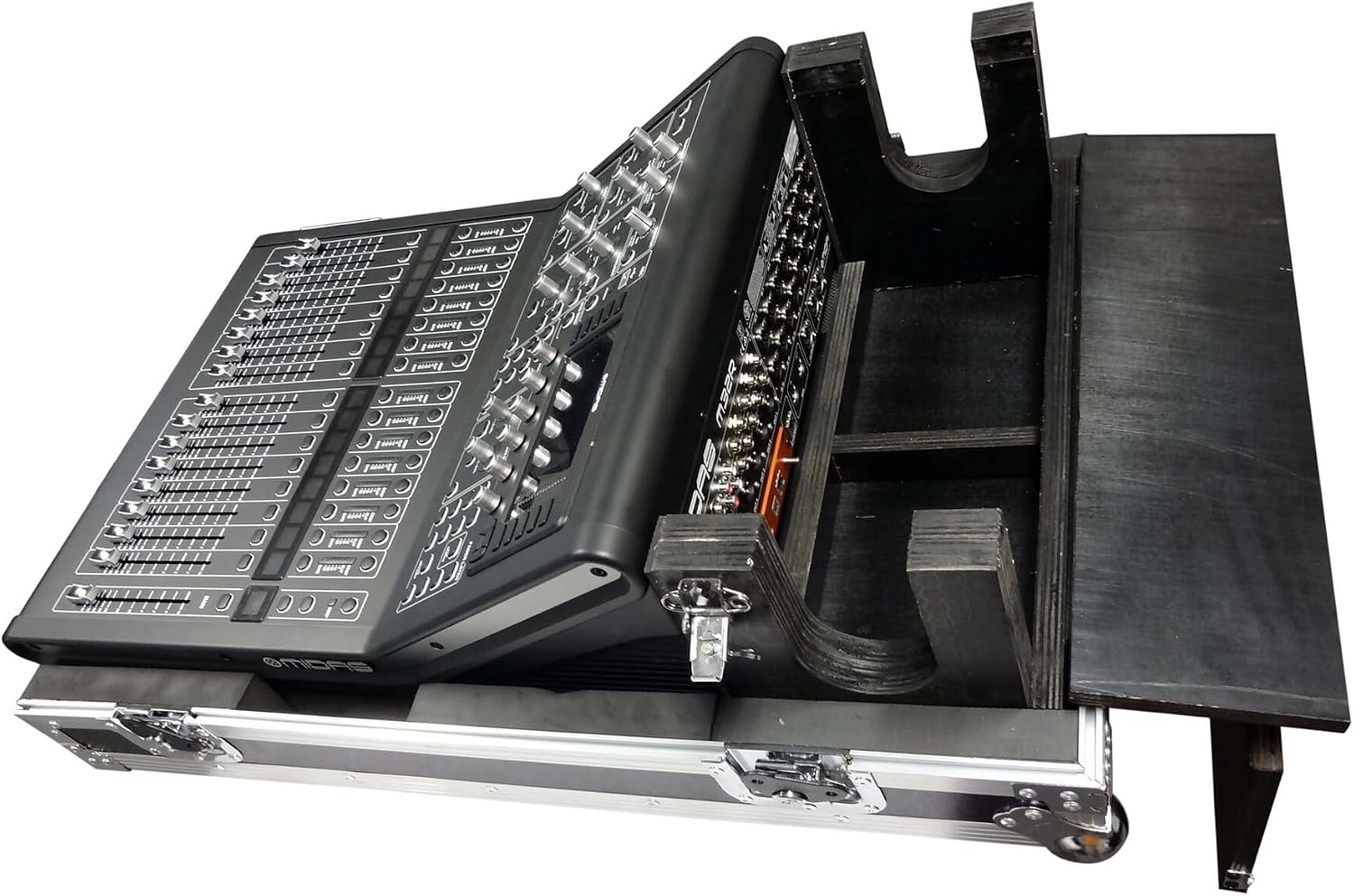 ProX XS-MIDM32RDHW ATA Digital Audio Mixer Flight Case for Midas M32R Console with Doghouse Compartment and Caster Wheels