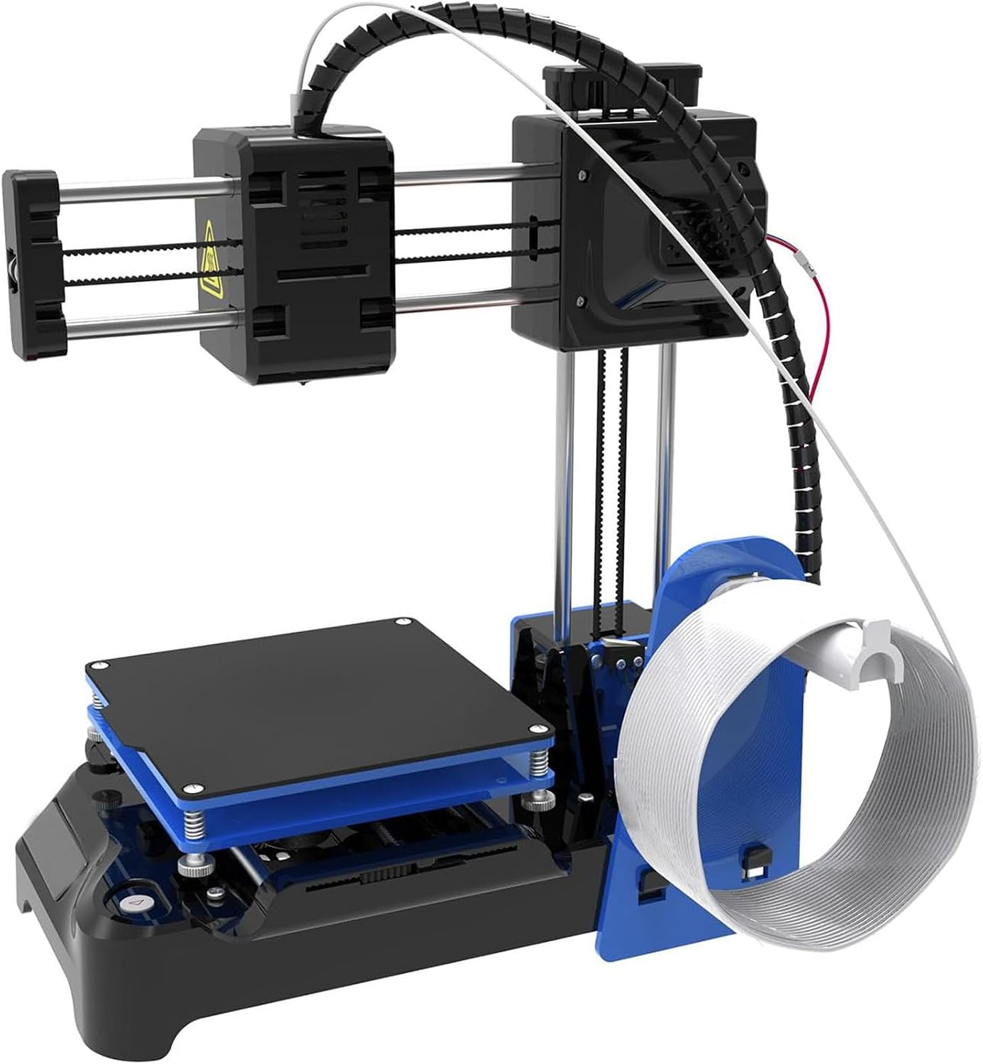 Mini 3D for Kids Printer,Removable Platform One-Key Printing,with PLA Filament Magnetic Removable Plate USB Cable TF Card Max Print Speed 40mm/s (Black)