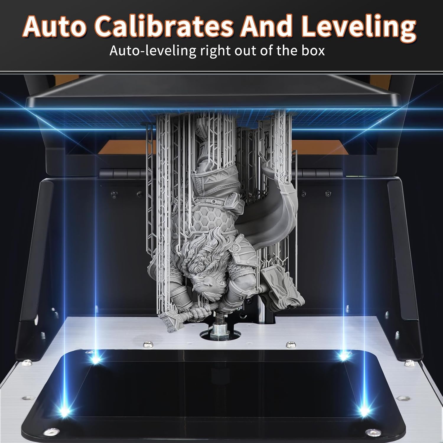 MALYAN S100 Mini Resin 3D Printer with 5.5' 2K LCD Curing Screen, High Precision, Auto Leveling, Printing Size 115 x 65 x 110 mm, Beginner Friendly