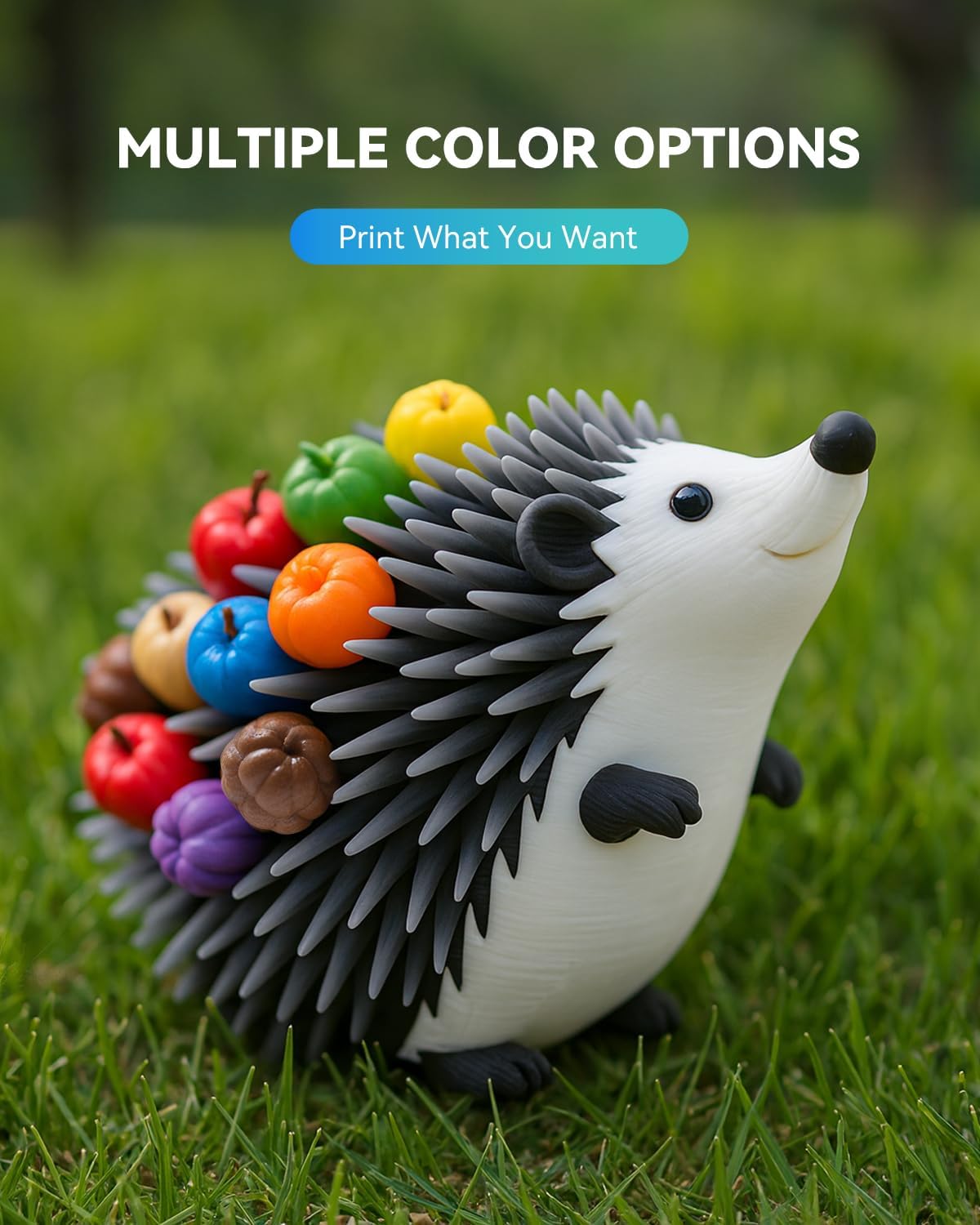 SUNLU 3D Printer Filament Bundle, PLA Plus2.0 Filament 10KG 1.75mm, Neatly Wound Filament for Most 3D Printer, 10 Colors, 1kg Spool, Black+White+Grey+Red+Blue+Green+Yellow+Orange+Pink+Olive Green