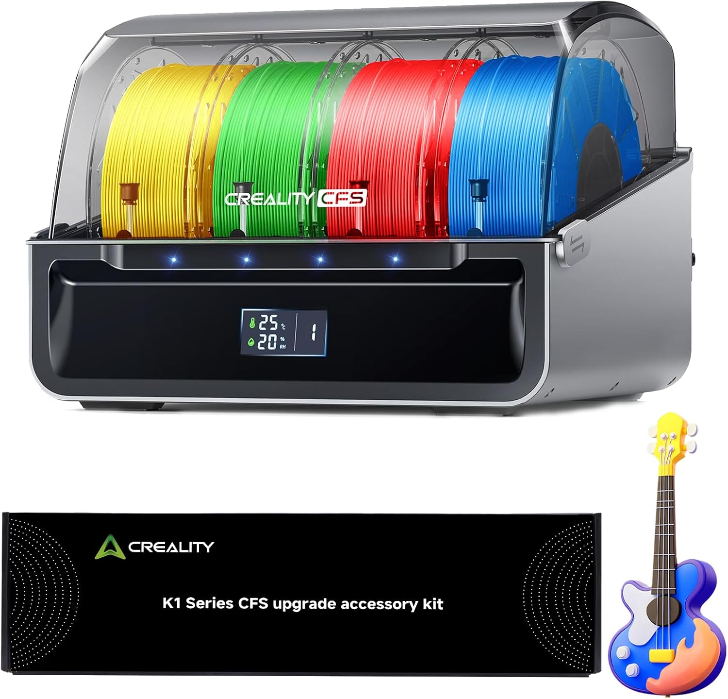 Official Creality CFS with K1 Series CFS Upgrade Kit Mothers Day Gifts, Multicolor 3D Printer Automatically Filament System, Supports 4 Parallel Devices for 16 Color Printing for K1 Max/K1C/K1/K1 SE
