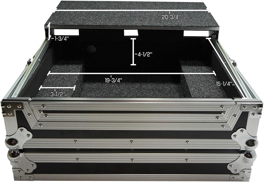 Harmony Audio HCDJ202LT Flight Glided Laptop Stand Dj Custom Case Compatible with Roland DJ-202 New