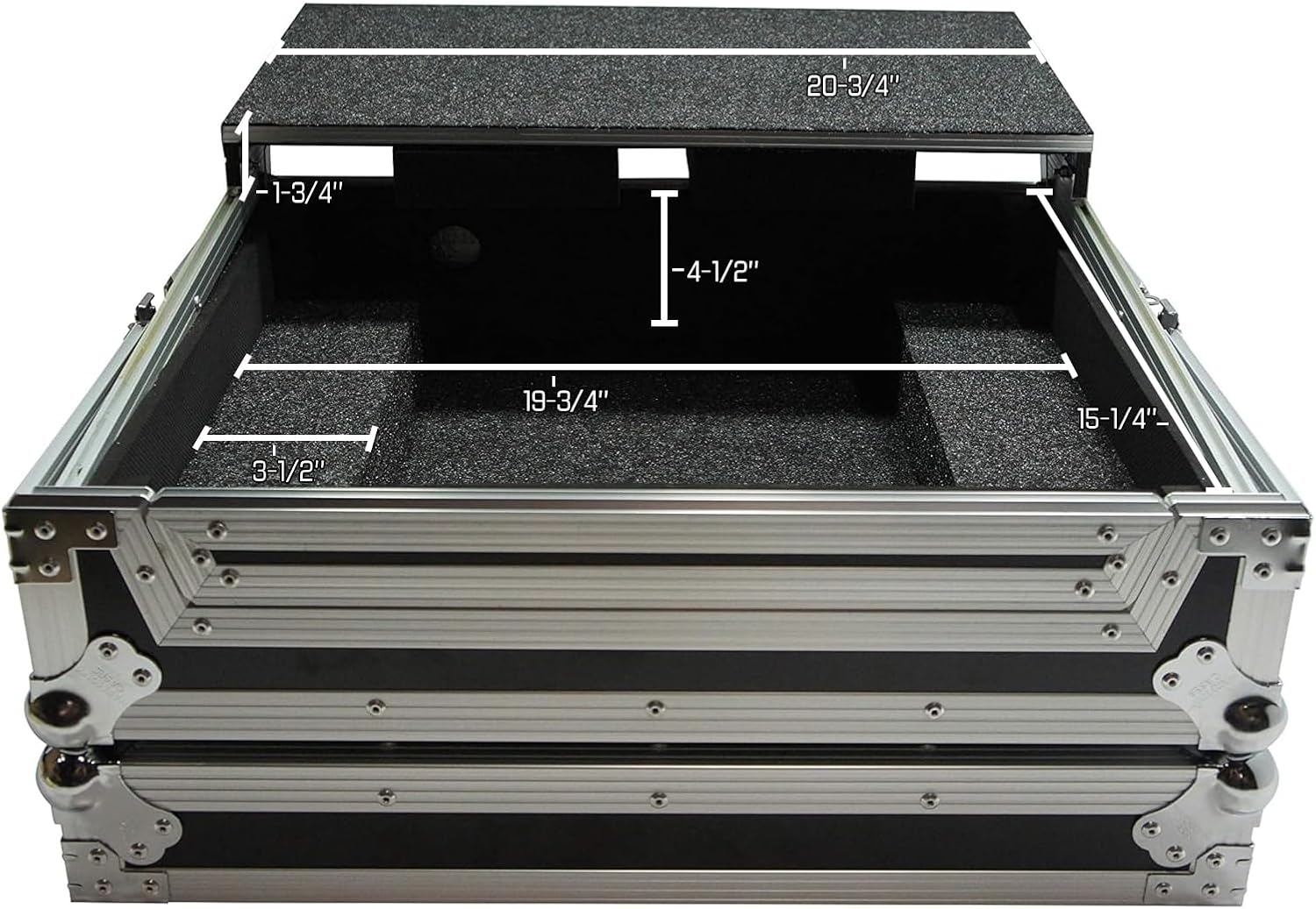 Harmony Audio HCDJ202LT Flight Glided Laptop Stand Dj Custom Case Compatible with Roland DJ-202 New