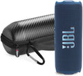 JBL FLIP 7 Waterproof Portable Speaker Bundle with gSport Carbon Fiber Case (Blue)