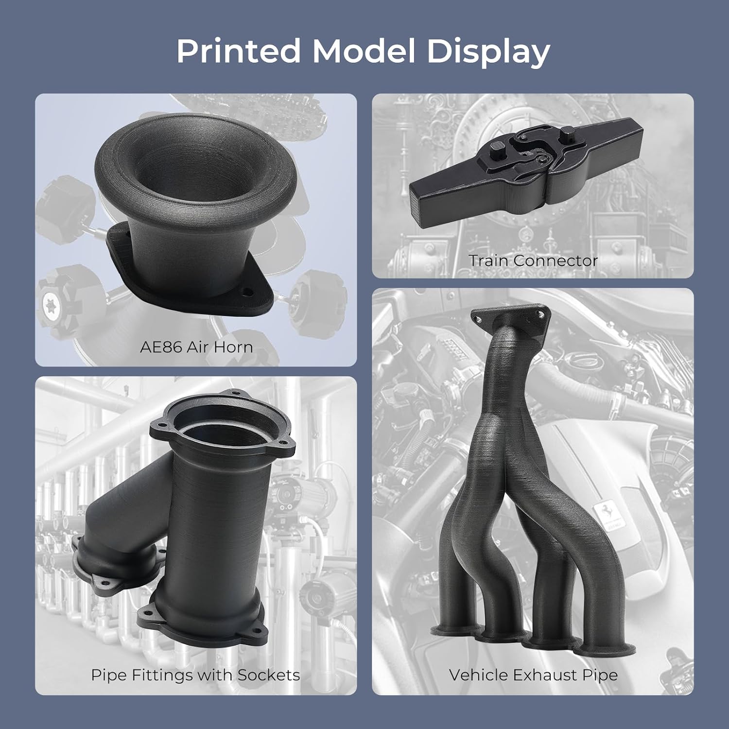 Creality Carbon Fiber Filament 1.75mm Bundle 5KG for K1C, 3D Printer Hpyer PLA-CF Filament Bundle for High Speed 50-300mm/s, Black+Dark Green+Greyish Yellow+Ochre+Purple