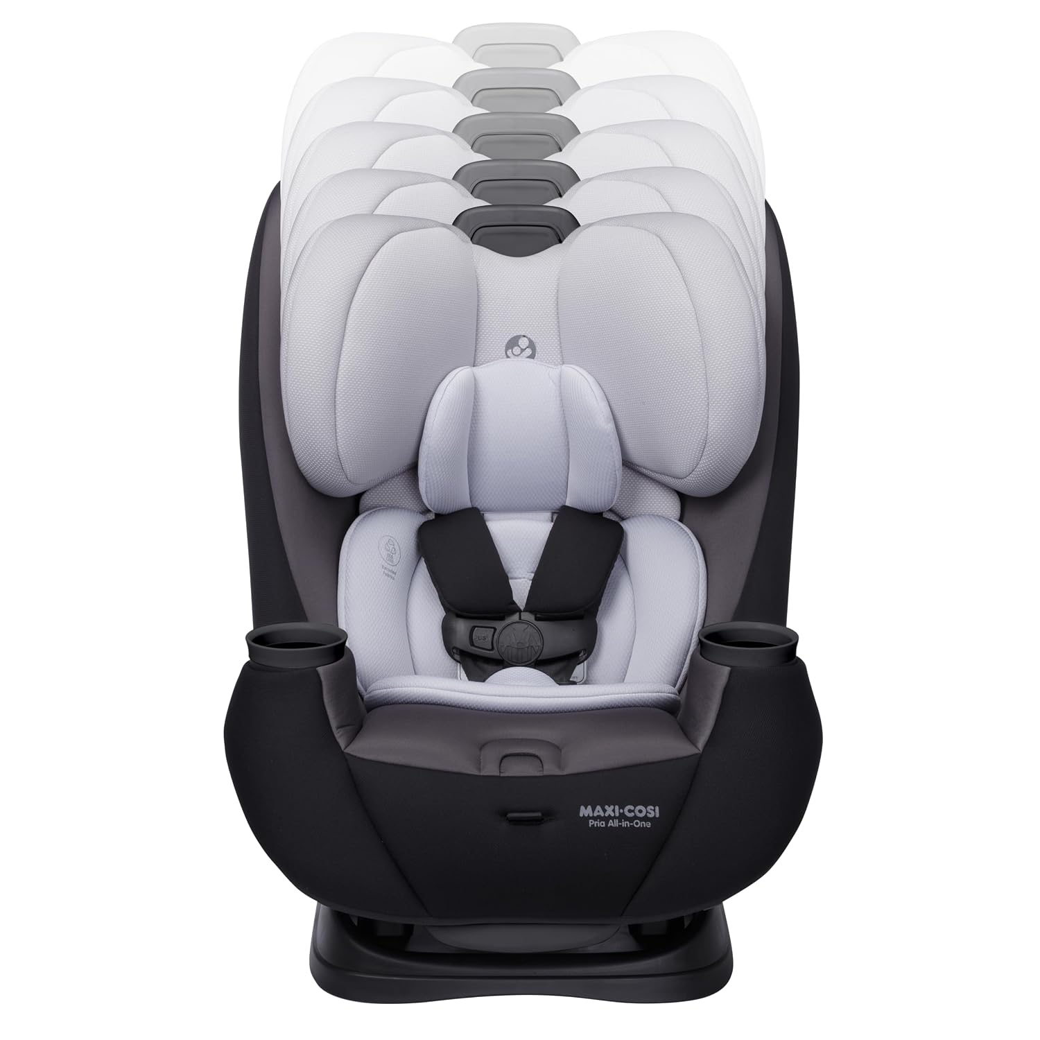 Maxi-Cosi Pria All-in-One Convertible Car Seat, Infant to Toddler Car Seat, Easy-Install Harness, Machine-Washable Cover, 5-100 lbs, Blackened Pearl