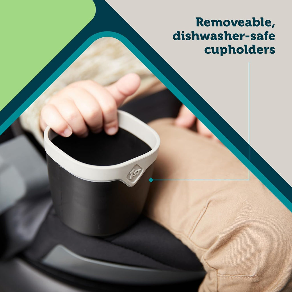 Safety 1st Turn and Go 360 ST Rotating All-in-One Convertible Car Seat, SafetySwivel Technology, SecureTech Installation, 3-in-1 Rear-Facing, Forward-Facing, Booster, 5-100 lbs, Skyline