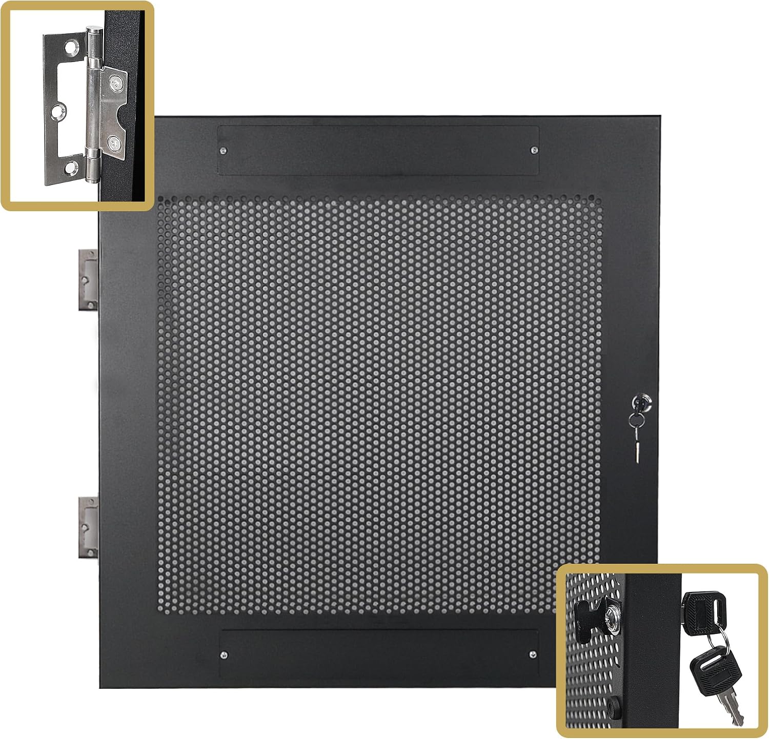 Sound Town Server Rack Doors, for STRK-M12U Server Rack (STRK-DS12U)
