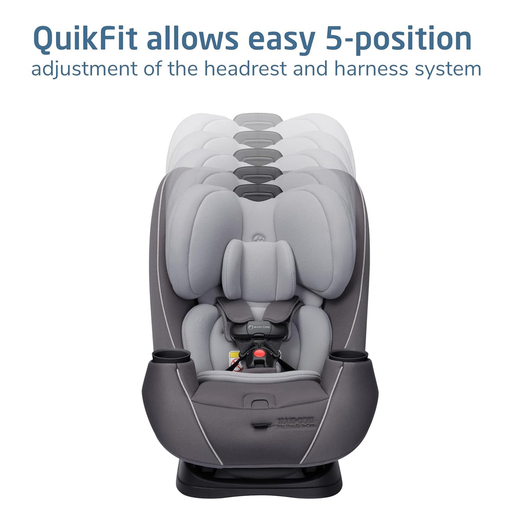 Maxi-Cosi Pria Max 3-in-1 Convertible Car Seat, Infant to Toddler Car Seat, ClipQuick Magnetic Chest Clip, Quick-Install Latch, Machine-Washable Cover, 5-100 lbs, Escargot