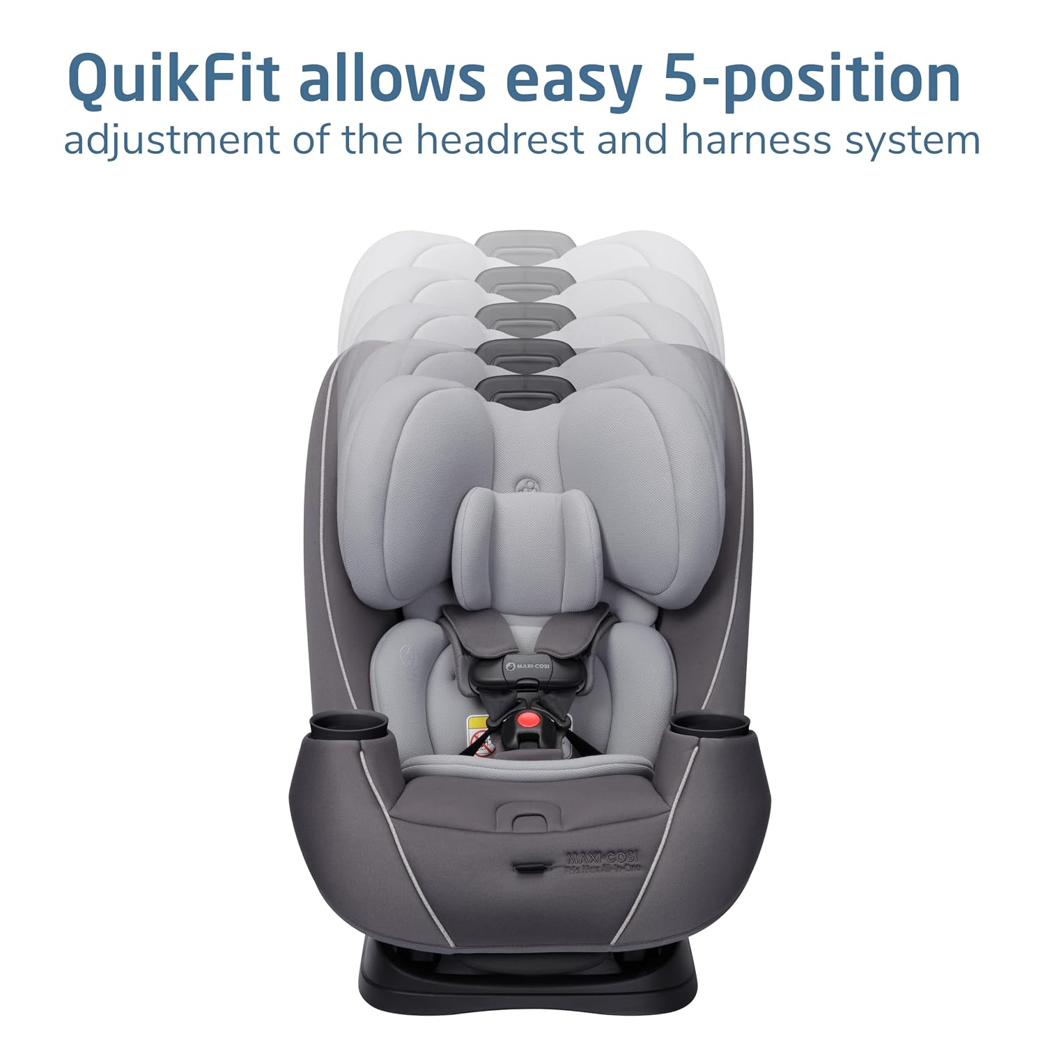 Maxi-Cosi Pria Max 3-in-1 Convertible Car Seat, Infant to Toddler Car Seat, ClipQuick Magnetic Chest Clip, Quick-Install Latch, Machine-Washable Cover, 5-100 lbs, Escargot