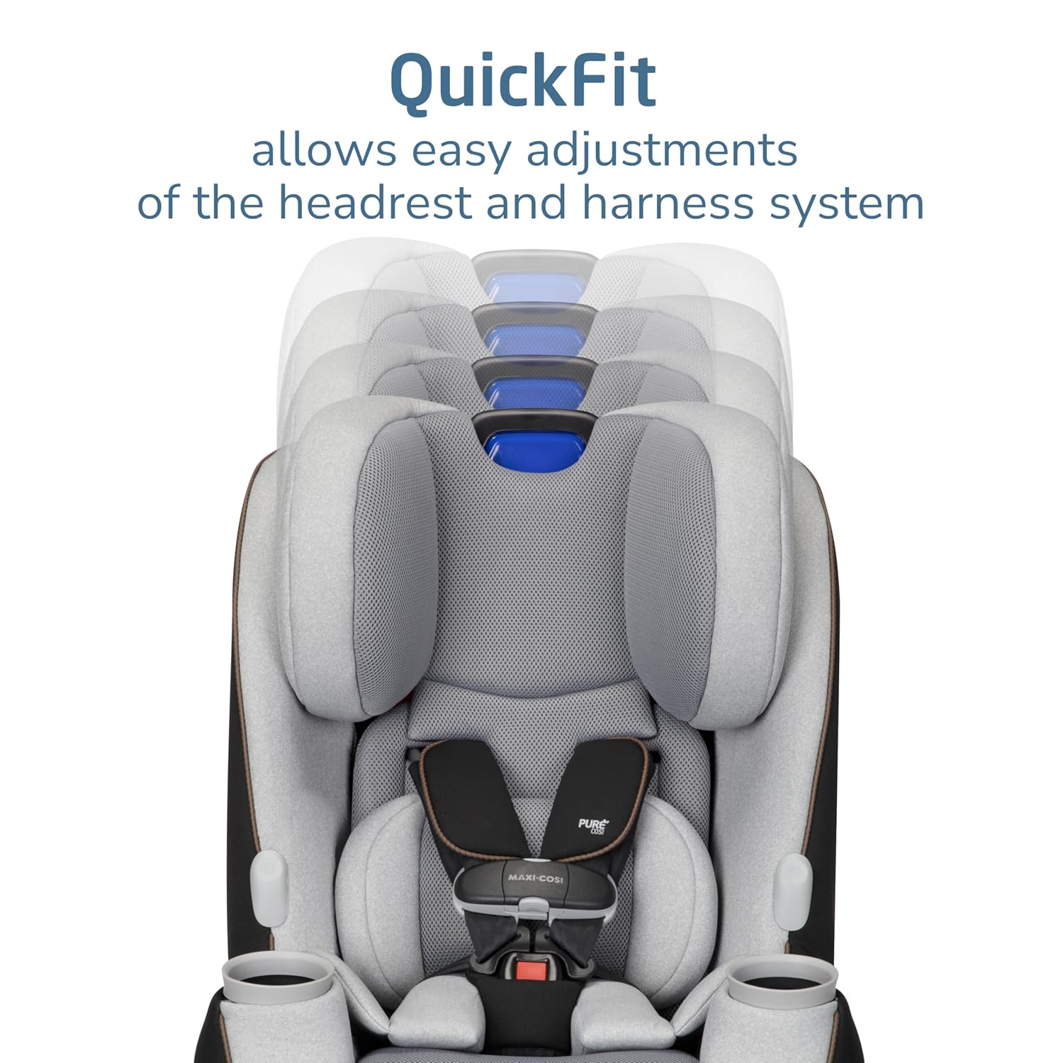 Maxi-Cosi Pria Chill All-in-One Convertible Car Seat, VentMax Fan Technology, QuikFit Harness, ReclineFit, Dishwasher-Safe Cup Holders, Newborn to 10 Years