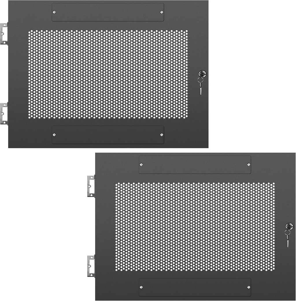Sound Town Server Rack Doors, for STRK-M8U Server Rack (STRK-DS8U)