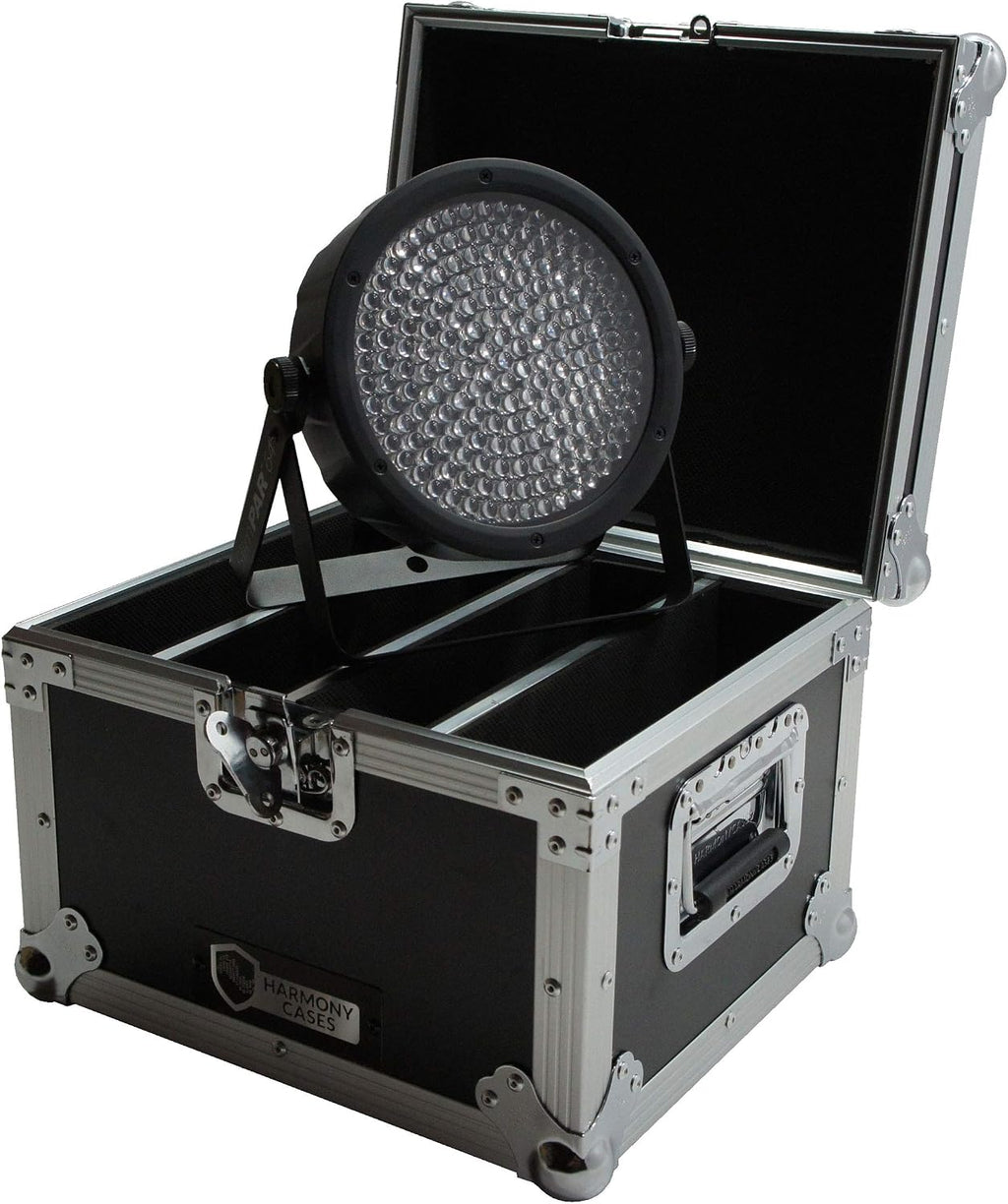 Harmony Audio Cases HC4SLIMPAR64 Light Flight Road Case Compatible with Chauvet SlimPAR 64 x 4