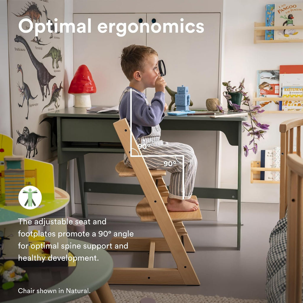 Tripp Trapp Chair from Stokke, Terracotta - Adjustable, Convertible Chair for Toddlers, Children & Adults - Convenient, Comfortable & Ergonomic - Classic Design