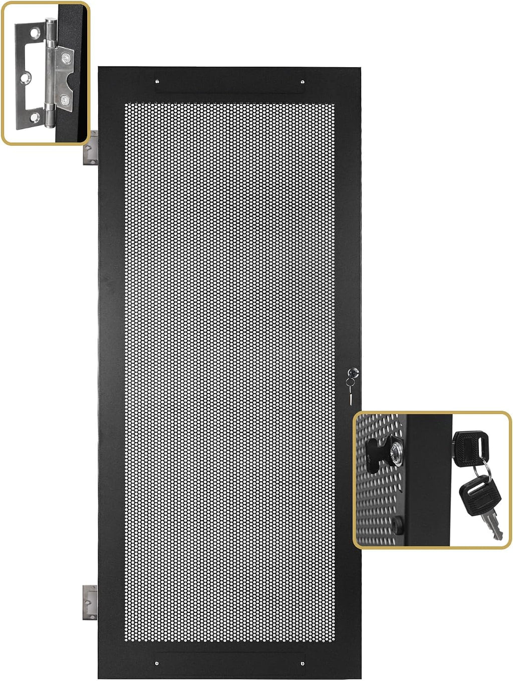 Sound Town Server Rack Doors, for STRK-M30U Server Rack (STRK-DS30U)