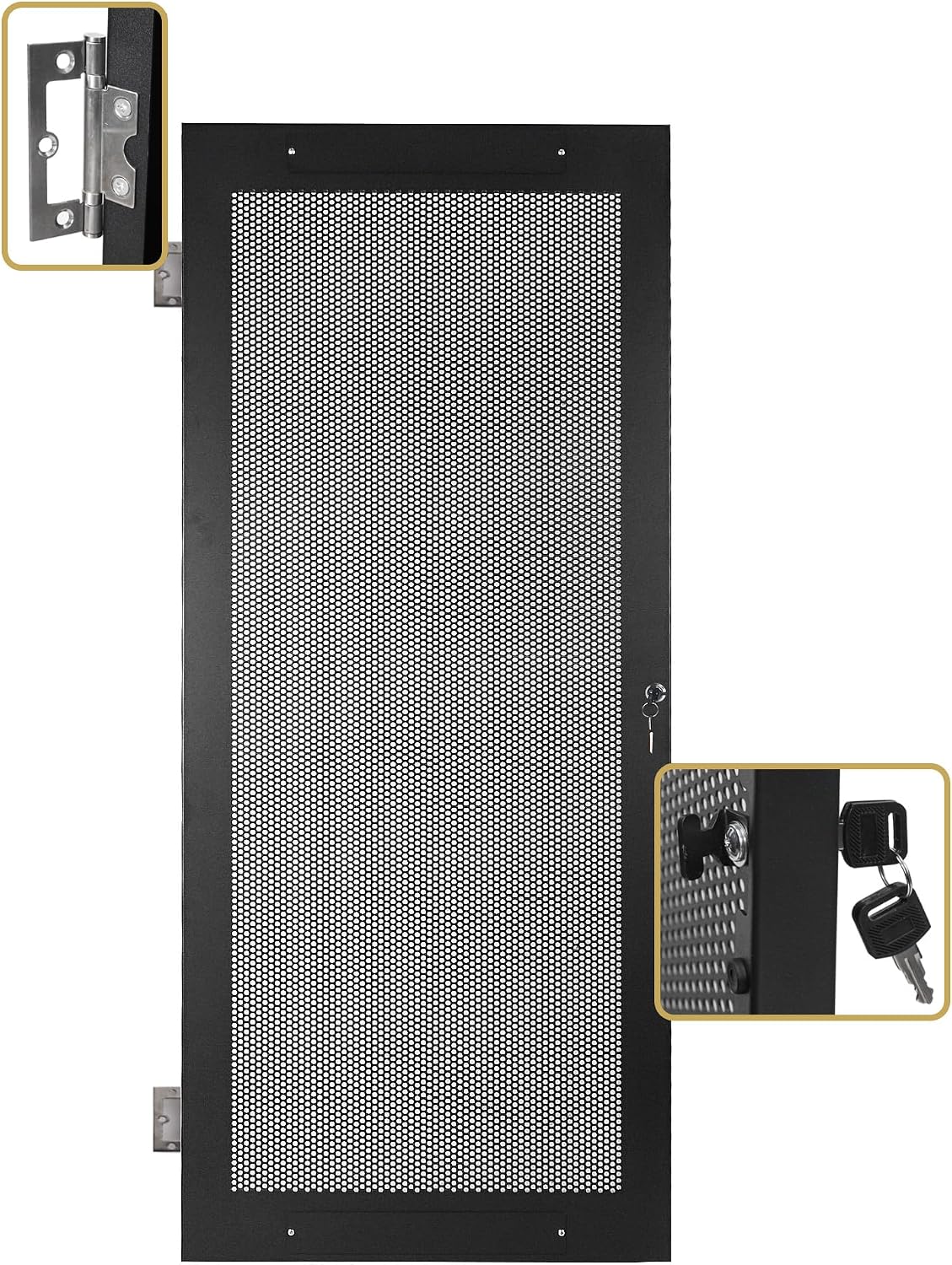 Sound Town Server Rack Doors, for STRK-M30U Server Rack (STRK-DS30U)