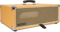 Sound Town Vintage 3U Amp Rack Case, 12.5' Depth with Rubber Feet, Dust Cover, Kickstand, Orange (STVRC-3OR)