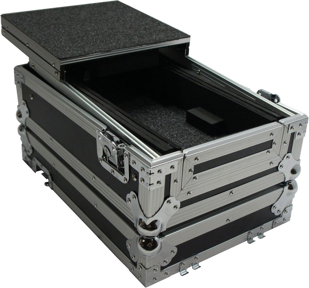 Harmony Audio HC10MIXLT Flight DJ Laptop Glide 10' Mixer Case Compatible with Pioneer DJM-250 MK2