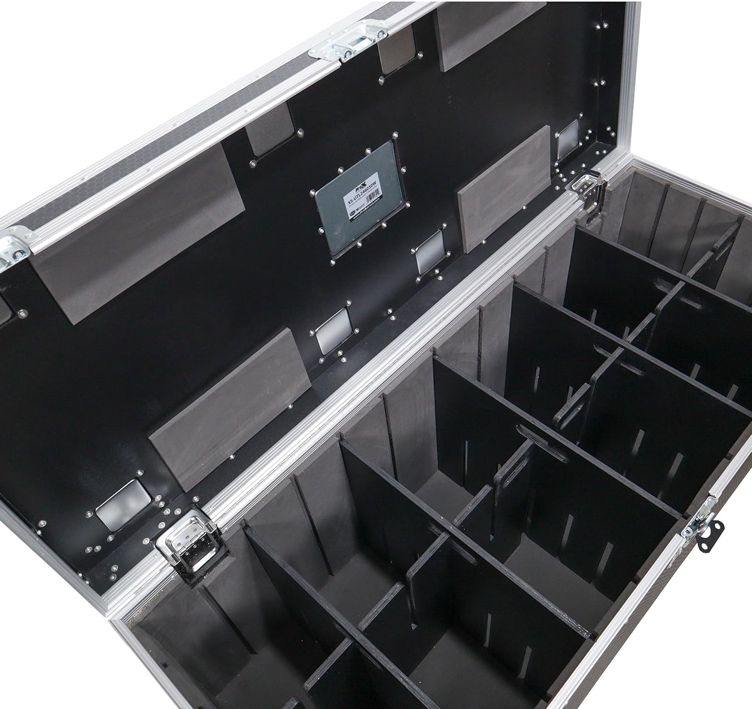 ProX XS-UTL246030W MK2 TruckPax Utility ATA Flight Case Truck Storage Road Case with Dividers Tray and 4' in casters