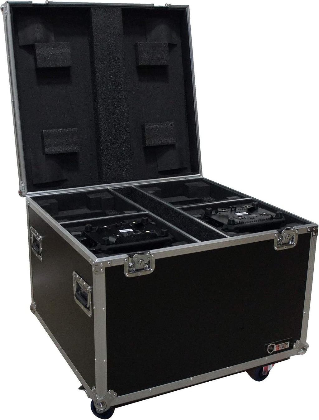 Harmony Audio Cases HC2CH140SR Flight Case Compatible with Chauvet Intimidator Beam 140SR x 4