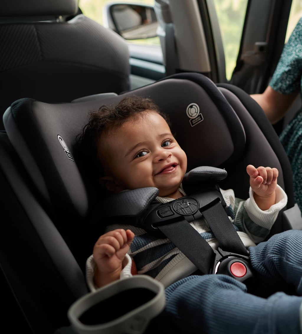 Safety 1st Turn and Go 360 ST Rotating All-in-One Convertible Car Seat, SafetySwivel Technology, SecureTech Installation, 3-in-1 Rear-Facing, Forward-Facing, Booster, 5-100 lbs, Dark Triad