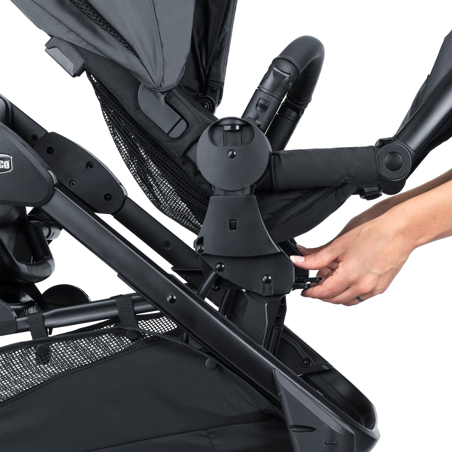 Chicco Corso Flex Full-Sized Modular Toddler Seat, Second Seat for Corso Flex Convertible Stroller to Convert into a Twin or Double Stroller, for Children up to 40 lbs., Legend/Black