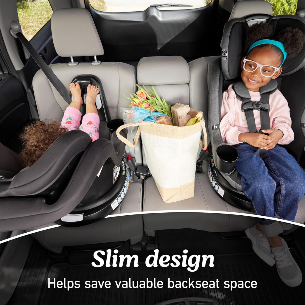 Graco EasyTurn 360 2-in-1 Rotating Convertible Car Seat, 360 Degree Rotating Infant to Toddler Rotating Car Seat, 2 Modes Rear and Forward Facing, Slim Design, Cyran