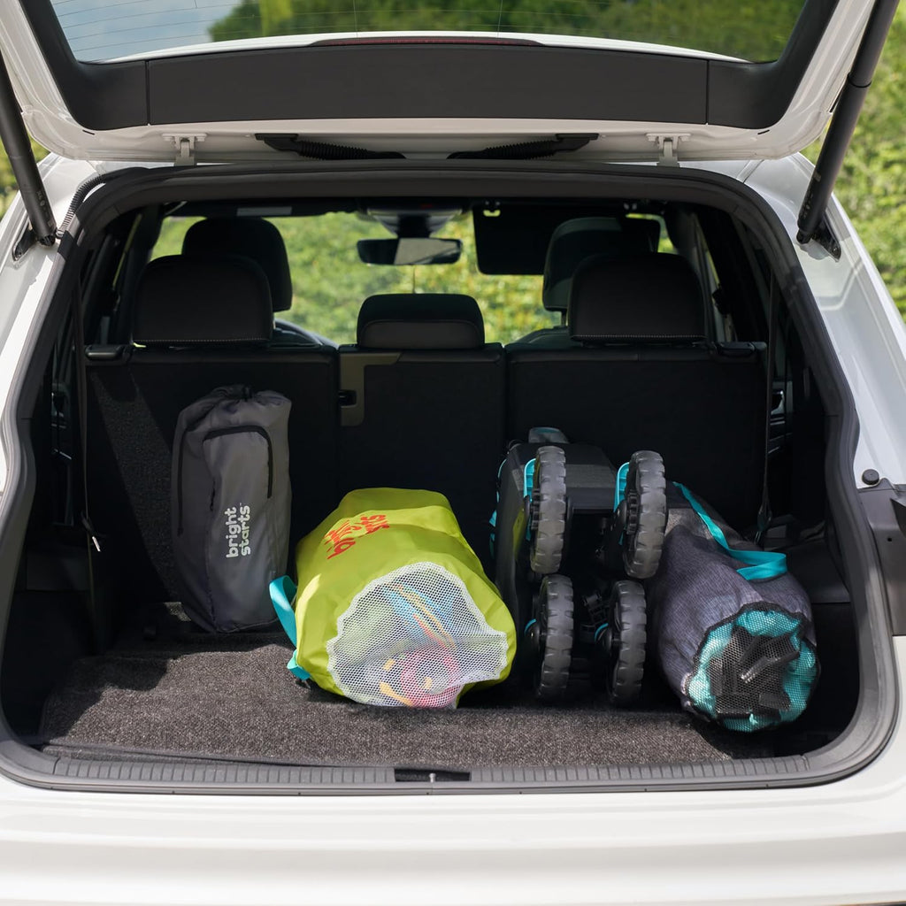 Ingenuity Ingenuity Pop 'N Ride Lightweight Stroller Wagon - Face-to-Face Seats for 2 with 3-Point Harnesses & Sun Canopy